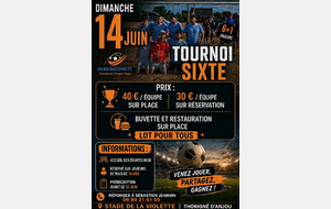 Tournoi de sixte le dimanche 14 juin