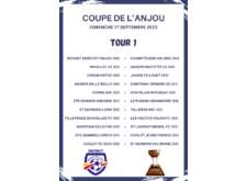 Coupe de l'Anjou 1er Tour Dimanche 17 Septembre à Noyant